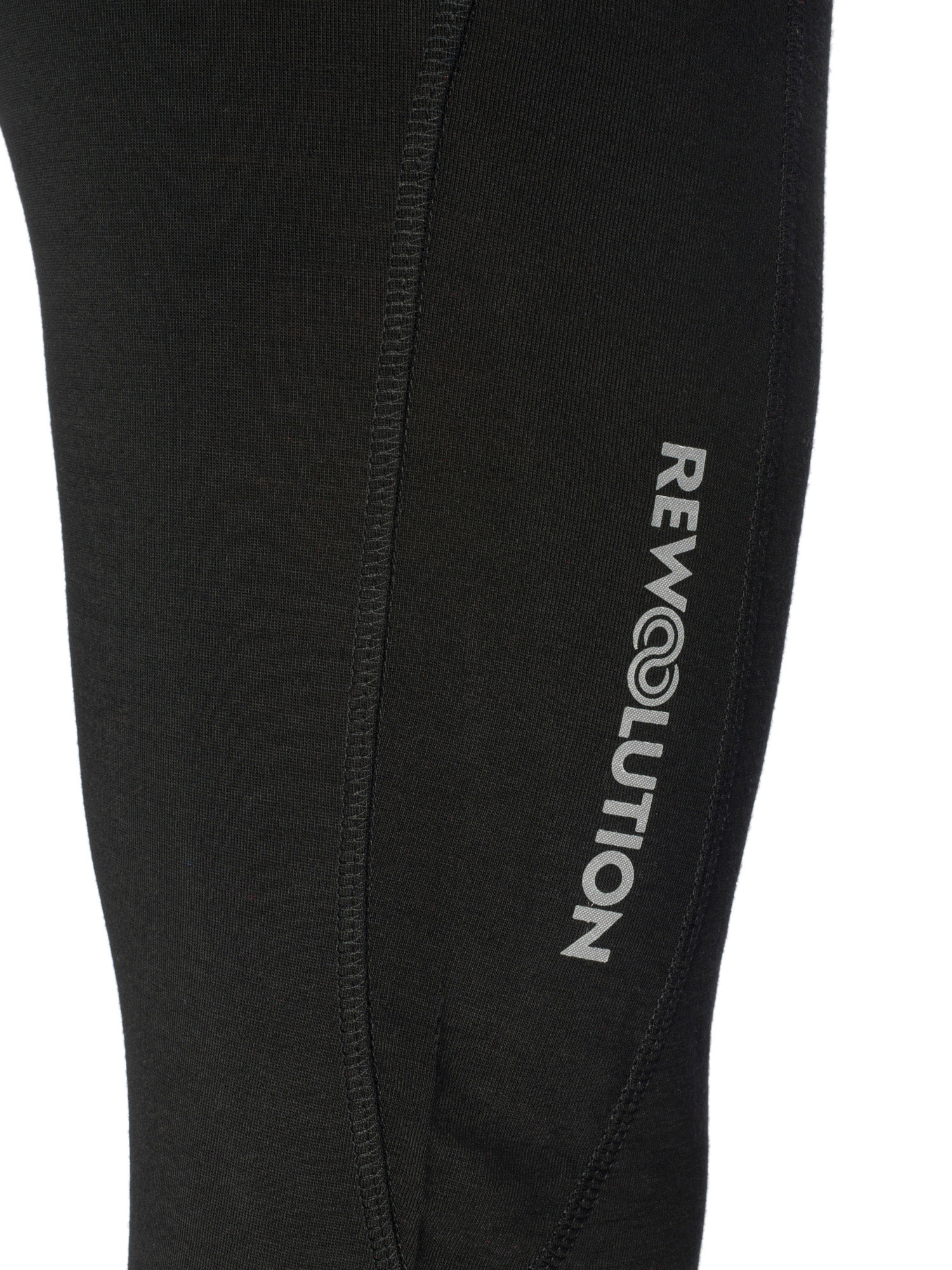 OLYMPIA - black merino jersey 190 gr leggings for woman, Rewoolution