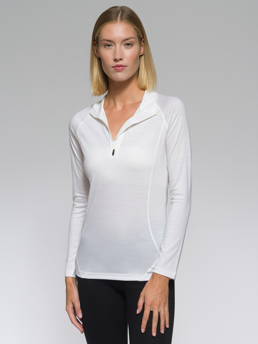 OLYMPIA - white merino jersey 190 gr leggings for woman