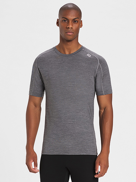 rewoolution, HERO - t-shirt in merino jersey 140 gr per uomo in colore grigio