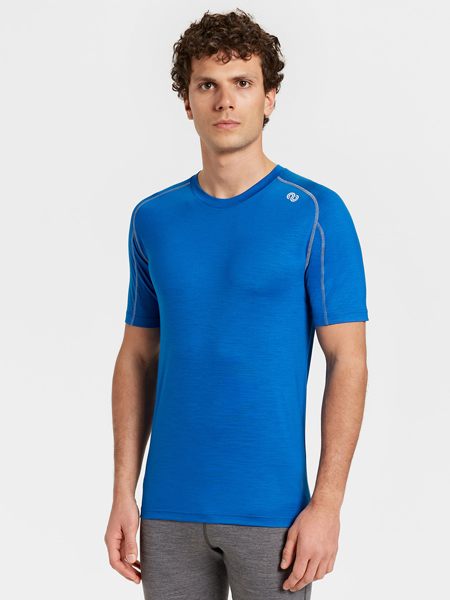 rewoolution, HERO - t-shirt in merino jersey 140 gr per uomo in colore blu