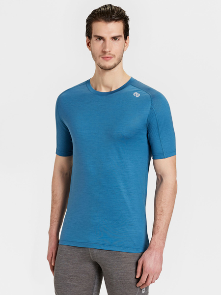 rewoolution, HERO - t-shirt in merino jersey 140 gr per uomo in colore blu