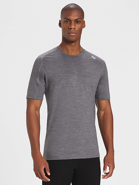 rewoolution, SCOUT - t-shirt in merino jersey 190 gr per uomo in colore grigio